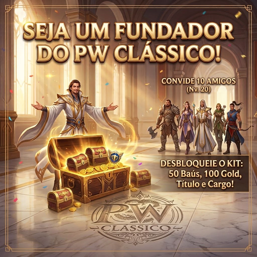 Seja um Fundador do PW Clássico
